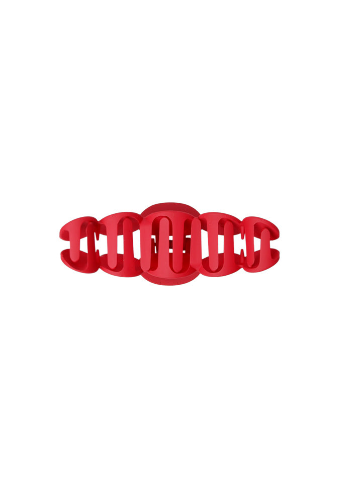 Bubble Matt Hair Claw in Red