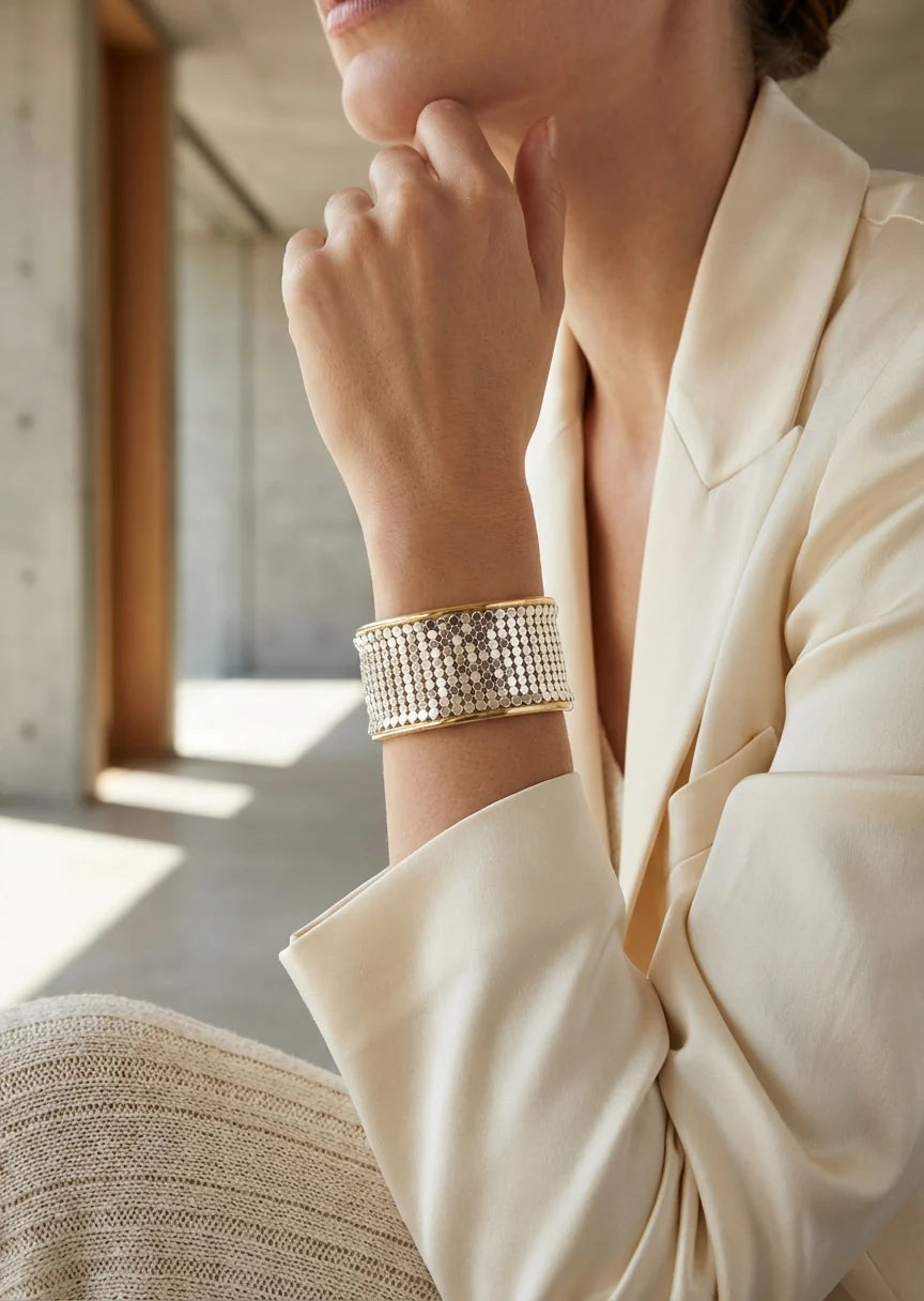 Mesh Cuff Bracelet