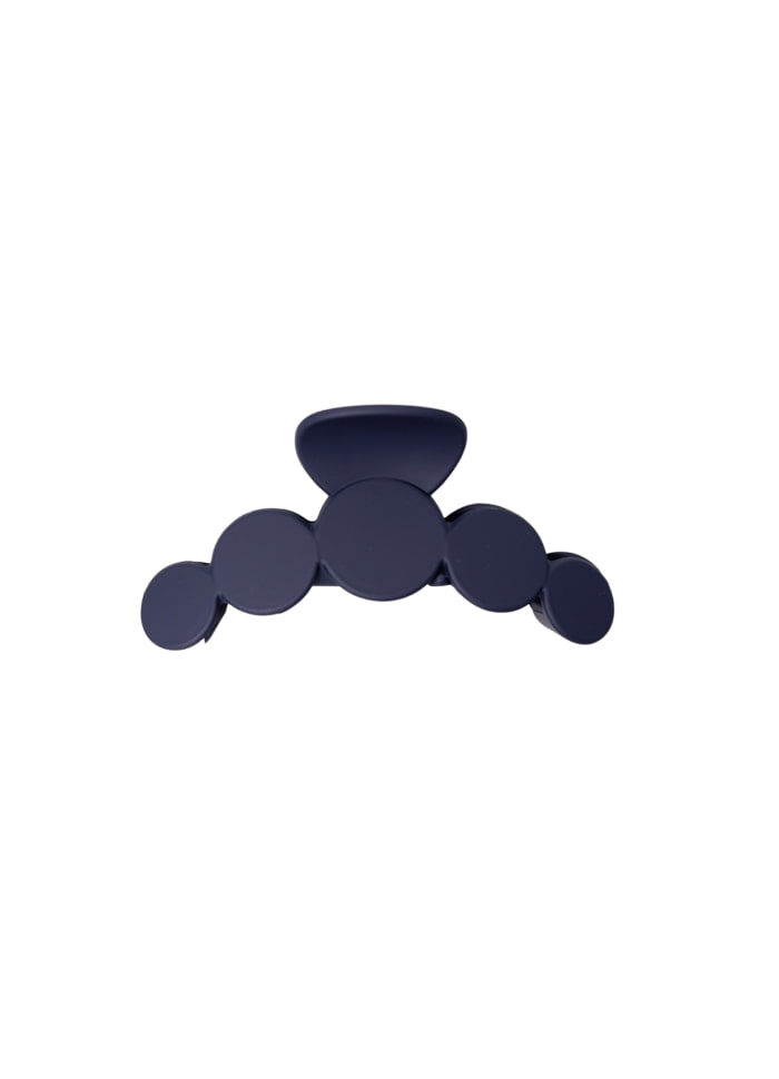 Bubble Matt Hair Claw in Midnight Blue