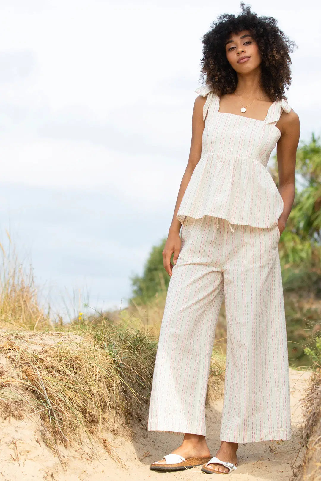 Wakeham sleeveless stripe top