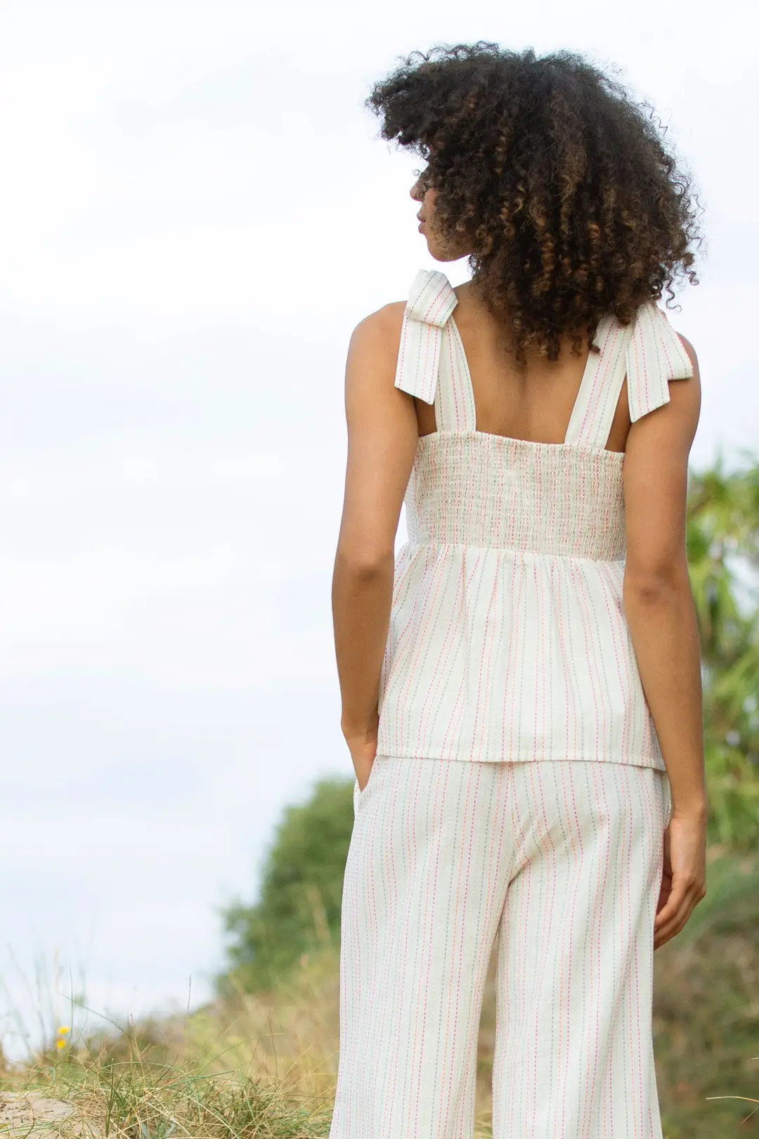 Wakeham sleeveless stripe top