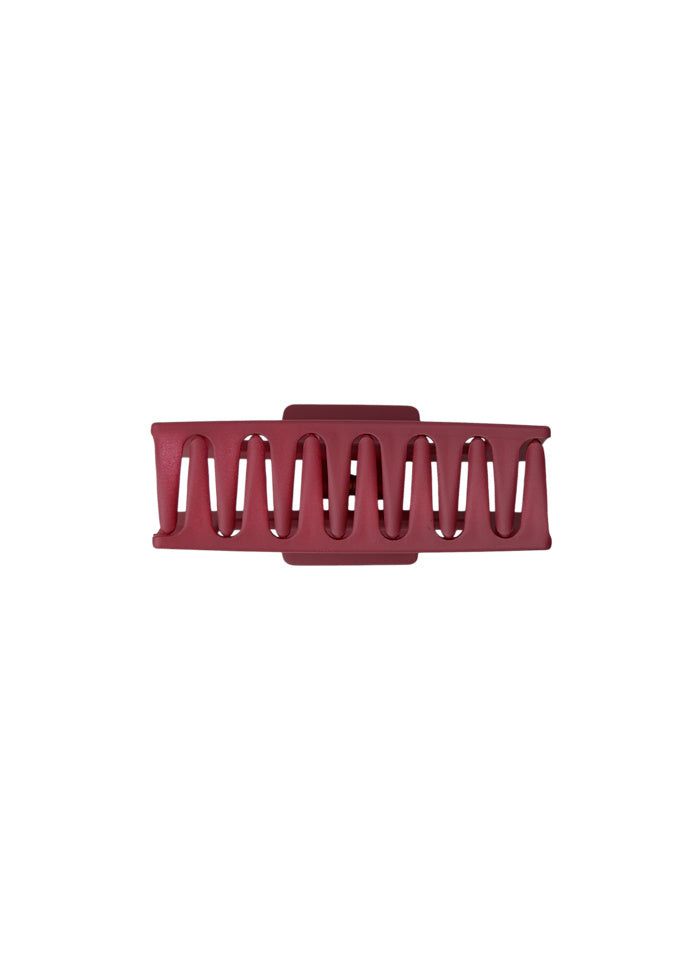 Berlin Matt Hair Claw in Wine