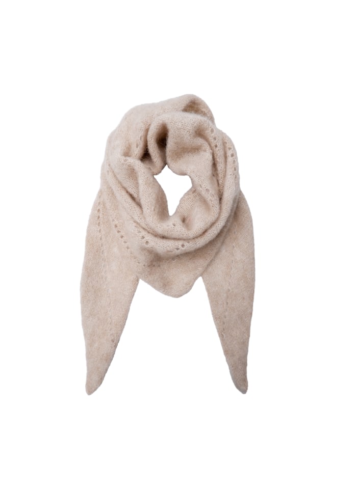 Dell Knitted Mini Scarf in Natural
